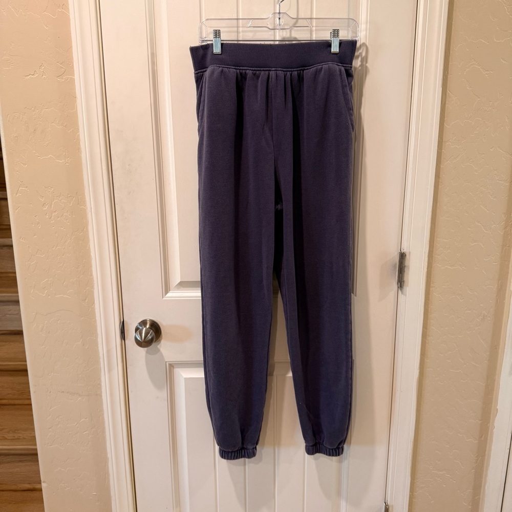 Blu Beauty Jogger Sweatpants Women’s M Purple Elastic Waist